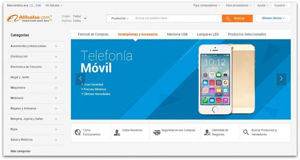 Paginas como online alibaba